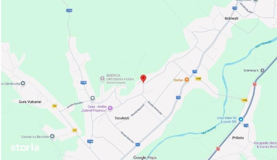 Casă cu 2 camere cu Teren 493 Mp în Brănești