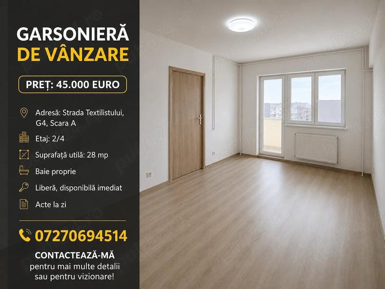Garsonieră decomandată în Zahana