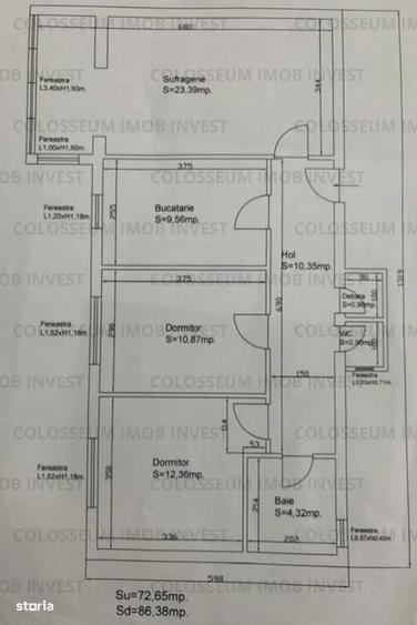 Apartament 3 camere | Decomandat | 86 mp | Zona Calea Bucuresti - 9