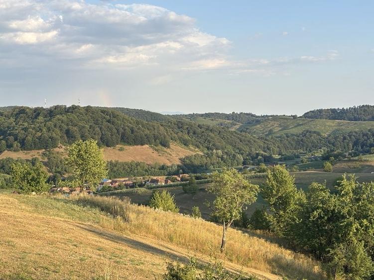 Vand teren intravilan construibil cu panorama deosebita - 2453 mp Rosia - 1