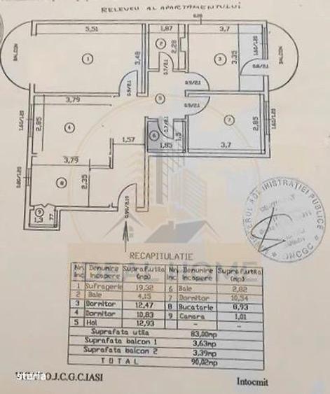 Apartament cu 4 camere decomandat, mobilat în Păcurari