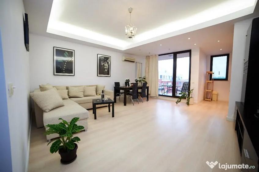 Apartament cu 2 camere semidecomandat, mobilat în Nord