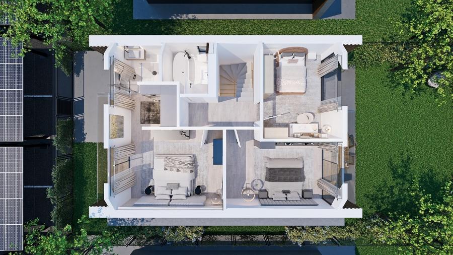 Casă individuală cu 5 camere cu Teren 400 Mp în Găneasa