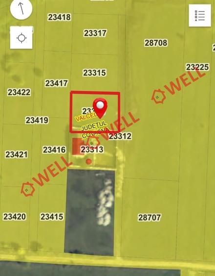 Teren intravilan de 900 mp, în Vâlcele