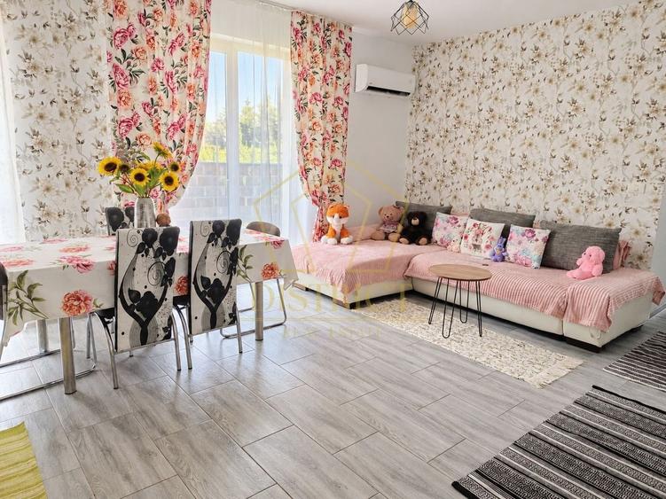 Apartament cu 2 camere semidecomandat, mobilat în Giroc