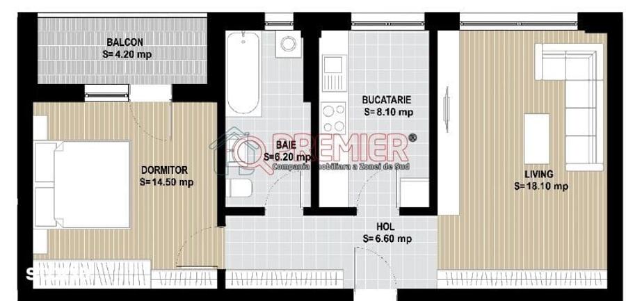 Apartament cu 2 camere în Metalurgiei