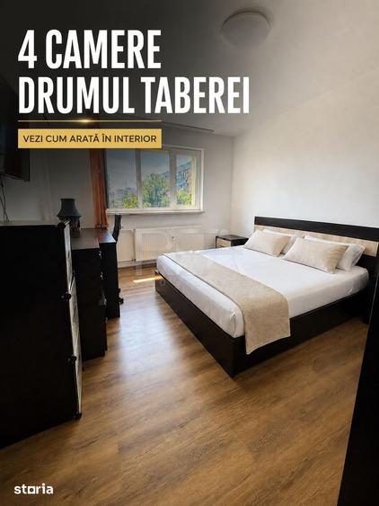 Apartament cu 4 camere semidecomandat în Drumul Taberei