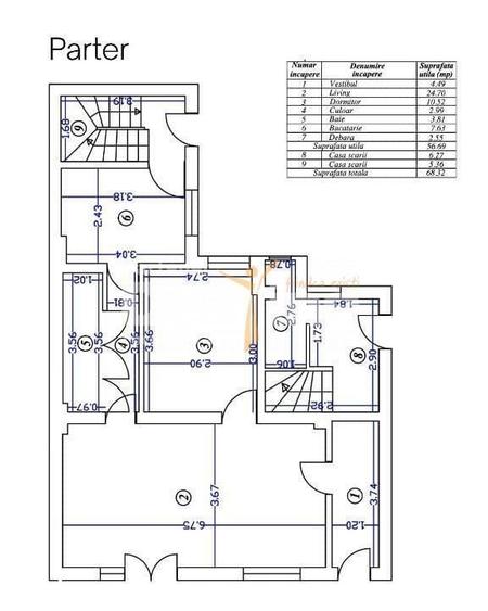 Casă cu 9 camere cu Teren 365 Mp în 13 Septembrie