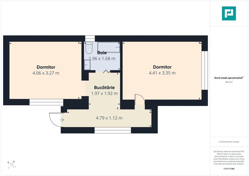 Casă cu 2 camere cu Teren 1800 Mp în Hidiș