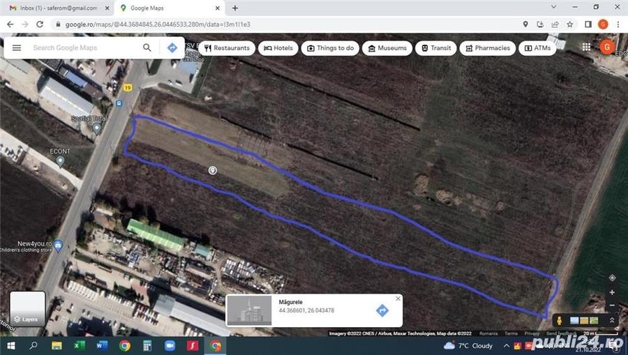 Teren de 5500 mp, în Central