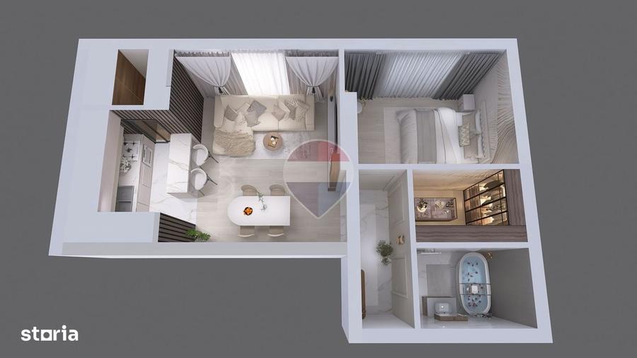 Apartament de vanzare 2 camere | Bragadiru Cartierul Latin Ghencea - 11