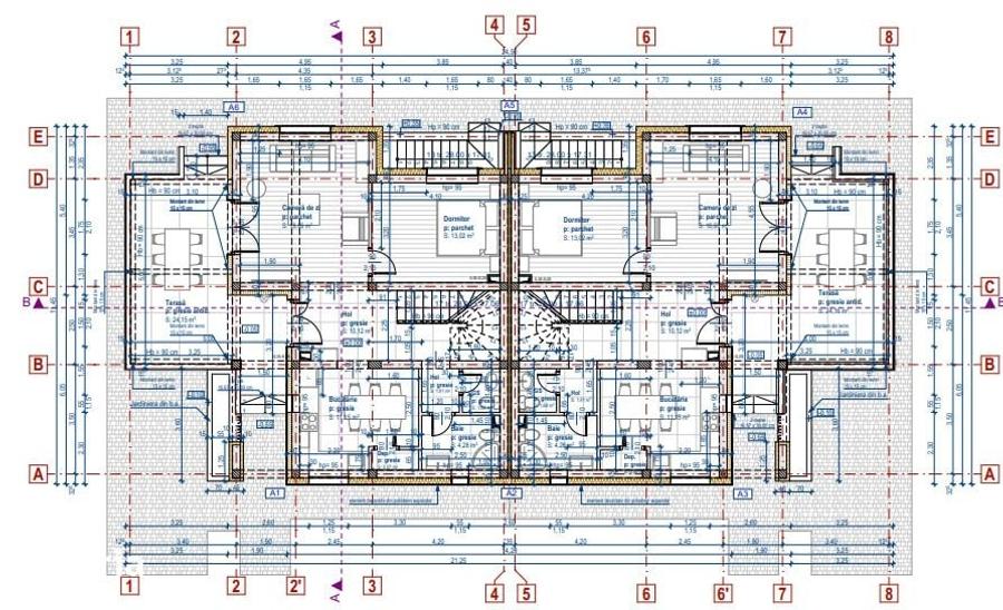 Casă cu 5 camere cu Teren 250 Mp în Gilău