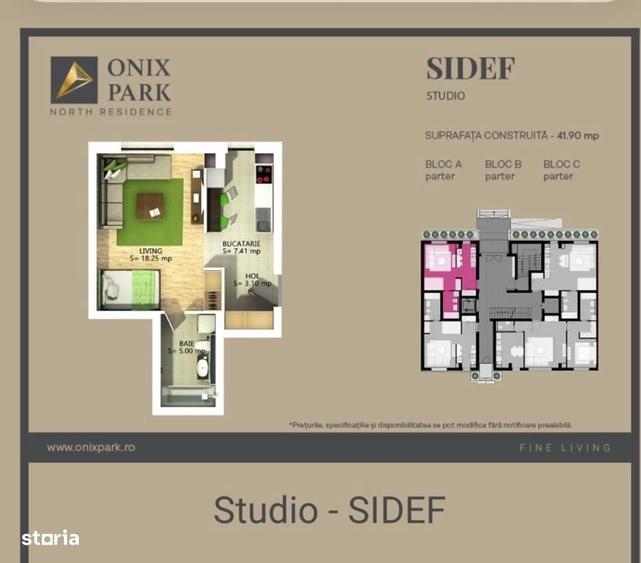 Apartament cu 2 camere în Central