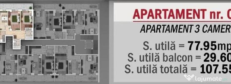 Apartament cu 3 camere decomandat în Nicolae Grigorescu