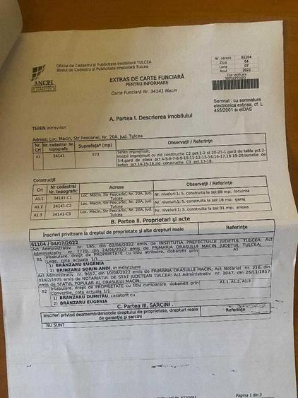 Casă cu 3 camere în Central