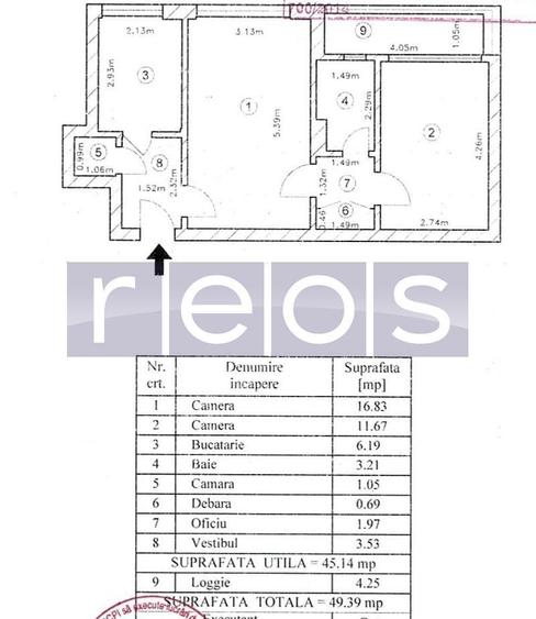Apartament cu 2 camere în Drumul Taberei