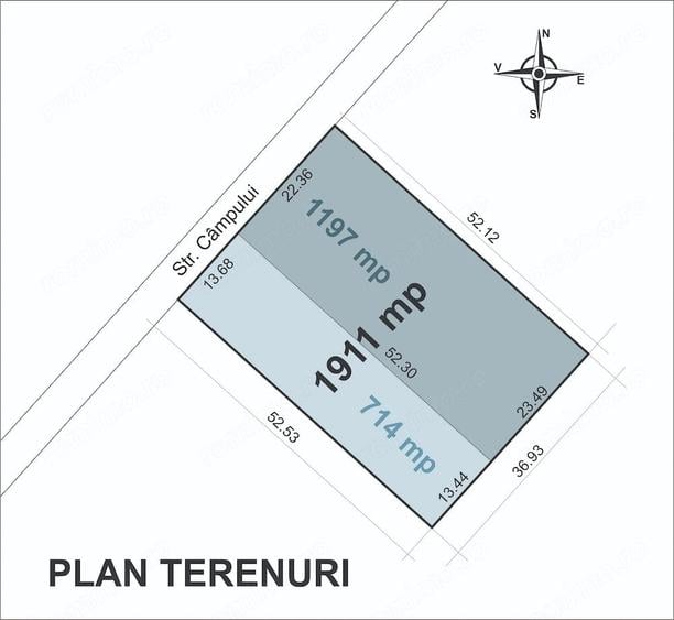 Teren de 1911 mp, în Valea Argovei