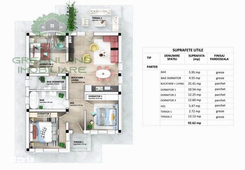 CASA PARTER 4 camere, 2 bai, 93mp, teren 350mp, MIROSLAVA-Ciurbesti - 1