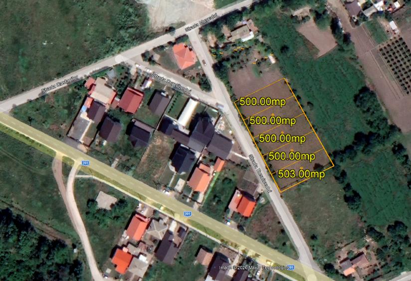 Teren Construcții intravilan de 500 mp, în Topraisar