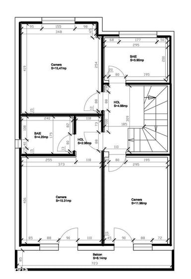 Casa tip duplex finisata, teren 380 mp, Dezmir zona str Criseni - 19