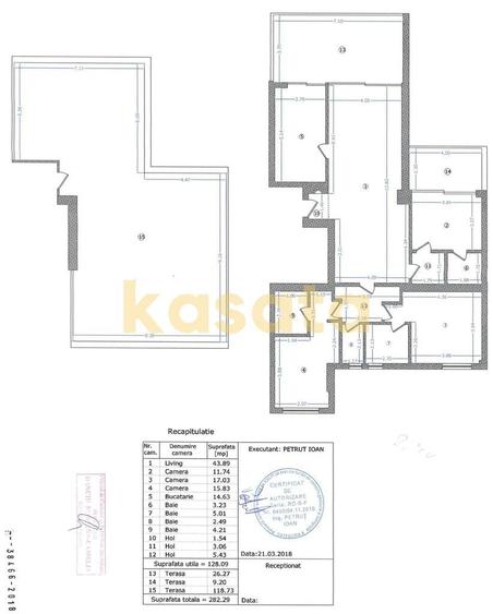 Apartament cu 4 camere în Central