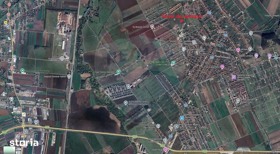 Teren de 539 mp, în Sânpetru