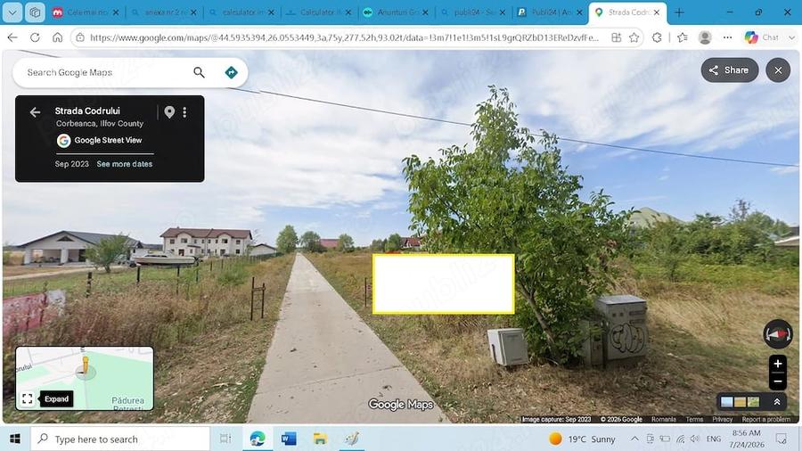 Teren de 700 mp, în Corbeanca