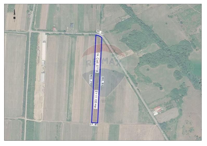 Teren agricol extravilan de 11132 mp, în Săcădat