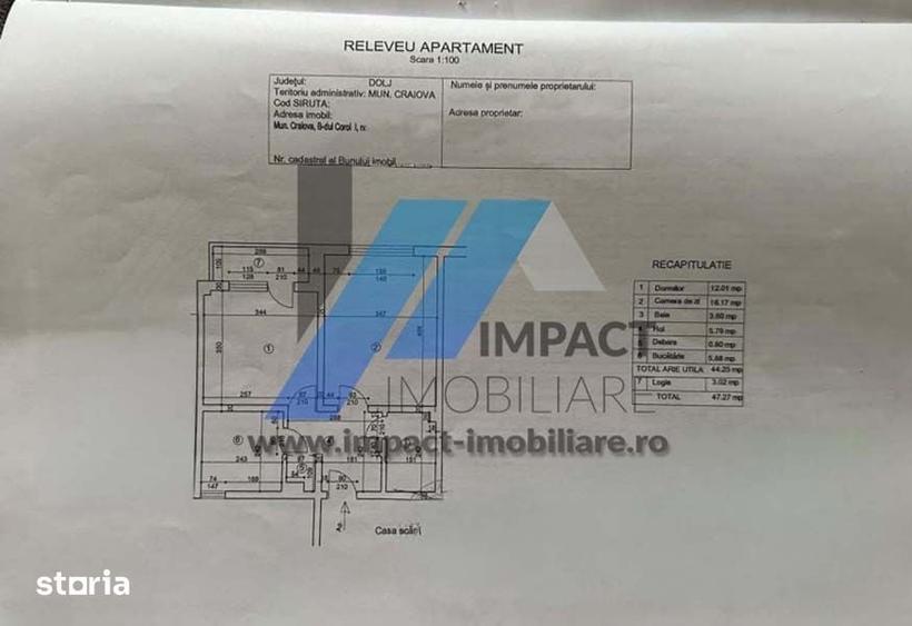 Apartament cu 2 camere decomandat în Gării