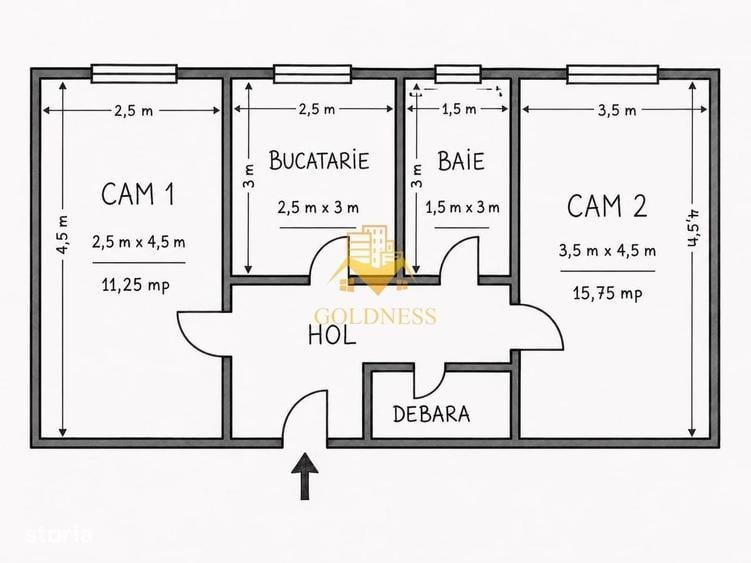 Apartament 2 camere decomandate orientat Sud, et 3/4, P-ta M. Viteazu! - 1
