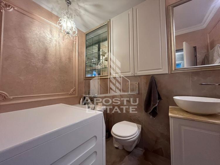 Apartament cu 3 camere semidecomandat, mobilat în UTA