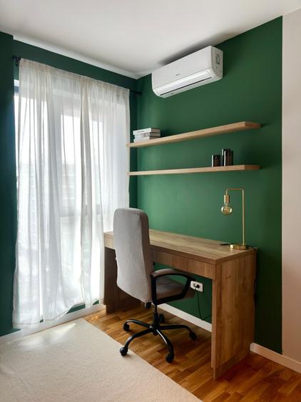Apartament cu 3 camere semidecomandat, mobilat în Băneasa
