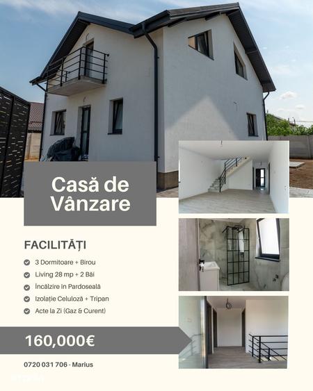 Casă cu 4 camere cu Teren 400 Mp în Berceni