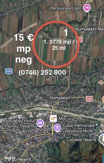 Teren de 3770 mp, în Central