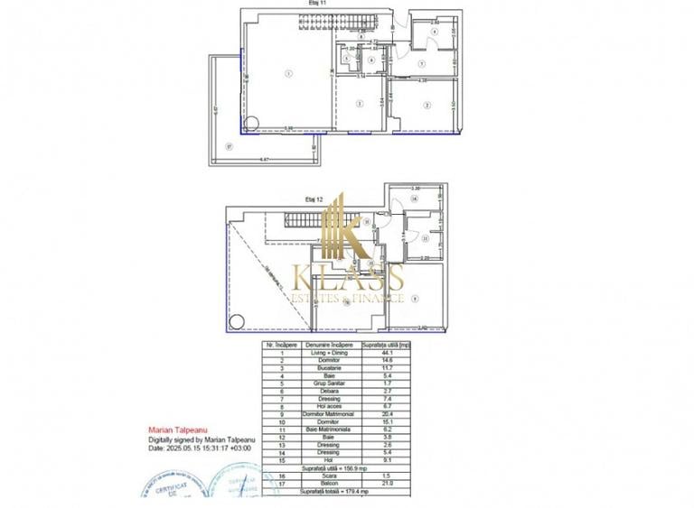 0% Penthouse 4 camere 179 mp, view lac, terasa, SPA, piscina, Floreasca, UPsite - 9