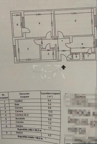Apartament cu 3 camere decomandat în Drumul Taberei