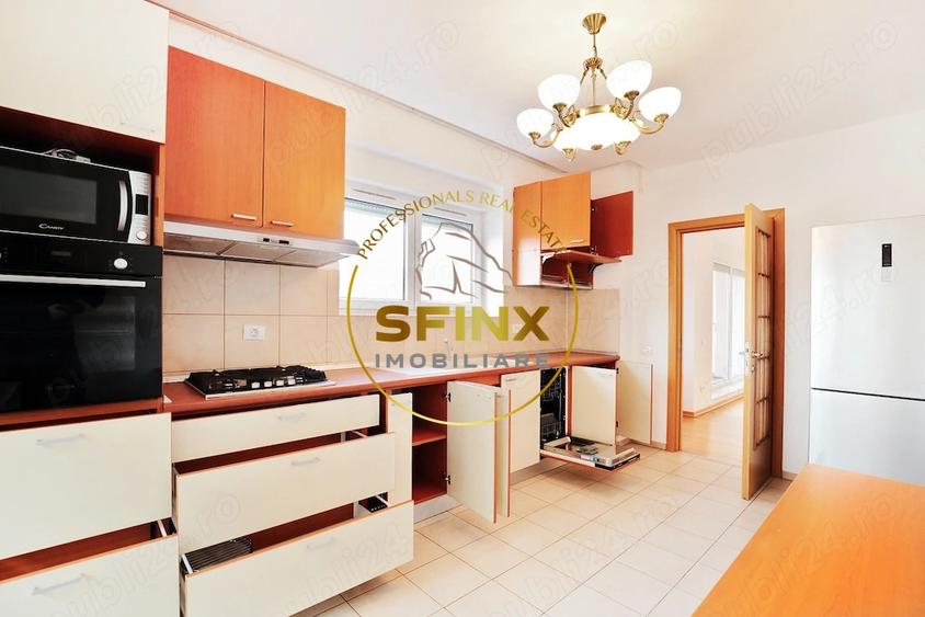 Apartament cu 4 camere semidecomandat, mobilat în Herăstrău