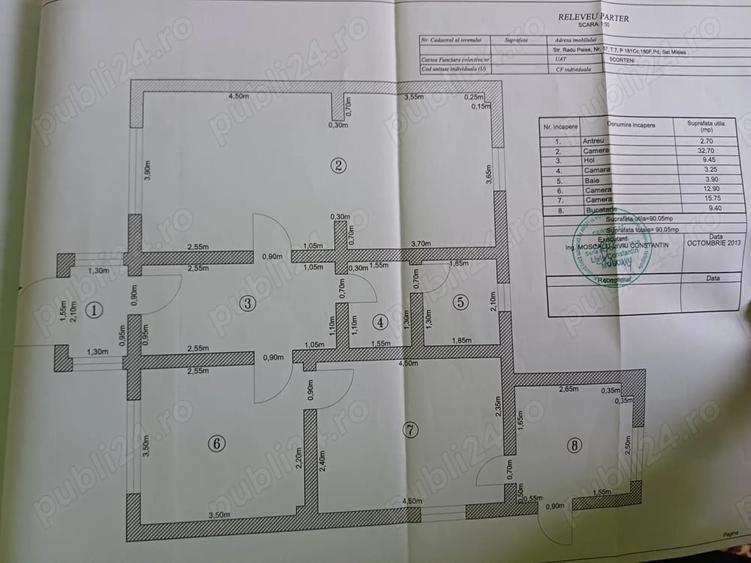 Casă cu 3 camere cu Teren 3200 Mp în Mislea