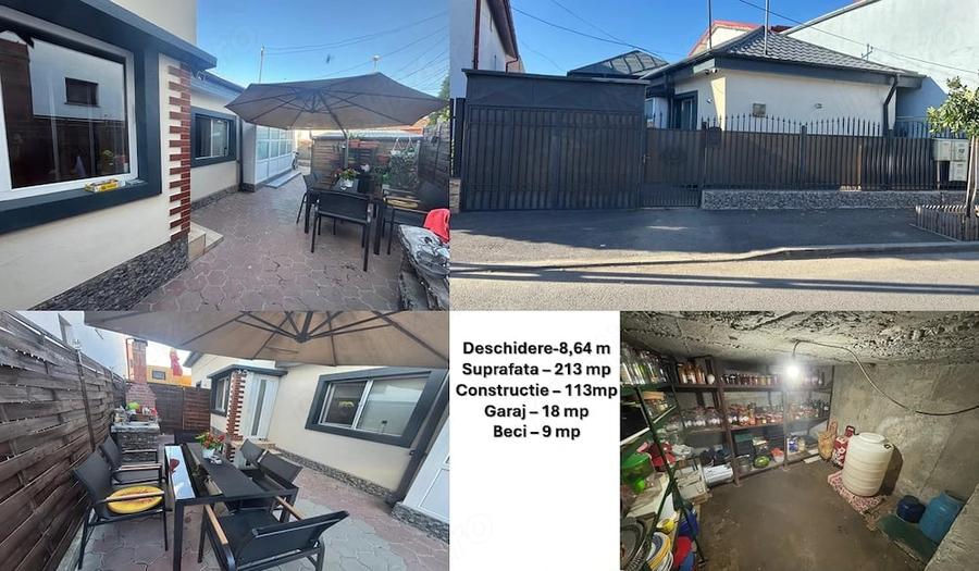 Casă cu 5 camere cu Teren 216 Mp în 23 August
