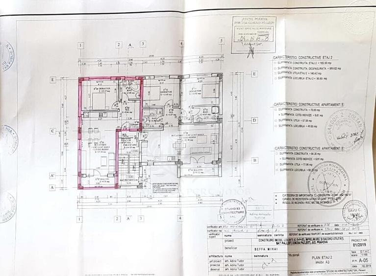 Apartament cu 2 camere, mobilat în Păulești