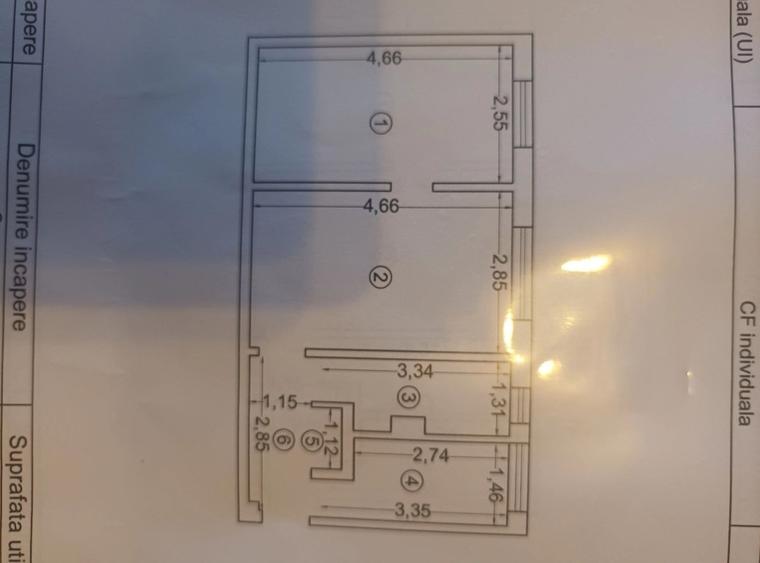 Apartament cu 2 camere semidecomandat în Km 4-5