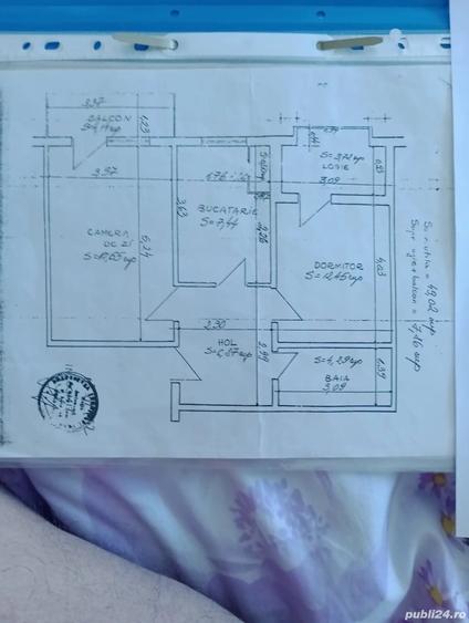 Apartament cu 2 camere decomandat în Central