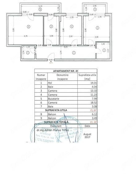 Apartament cu 3 camere decomandat, mobilat în Rahova