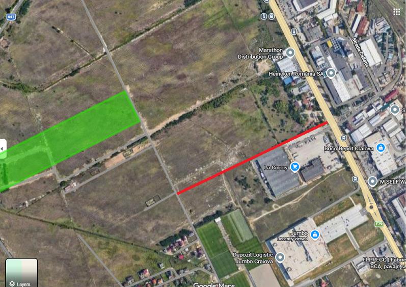 Teren Construcții intravilan de 34000 mp, în Vest