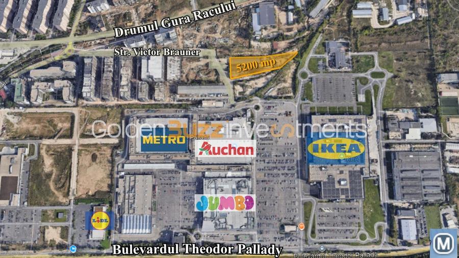 Teren Construcții de 5260 mp, în Theodor Pallady