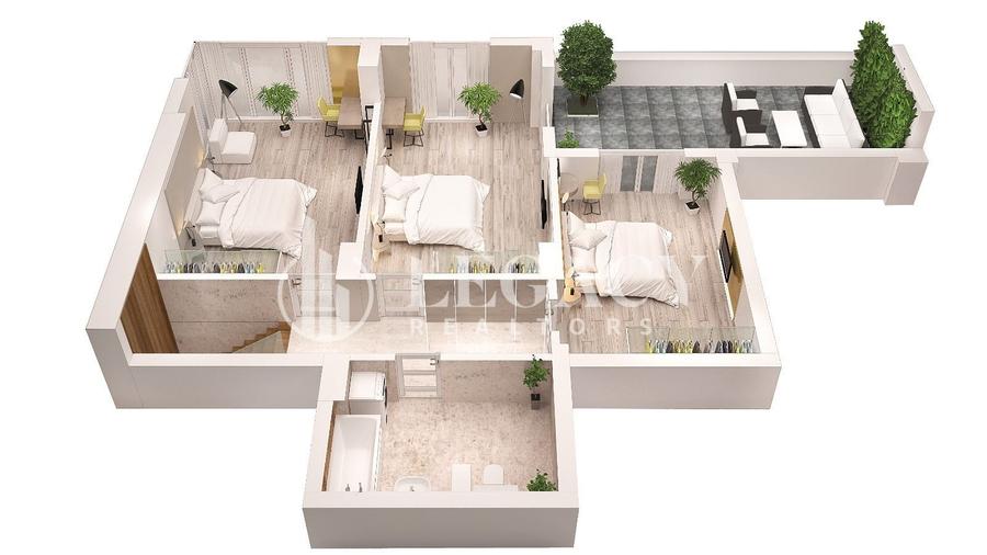 Penthouse cu 5 camere decomandat în Copou