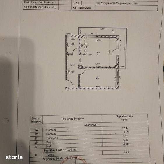 Apartament cu 2 camere în Central