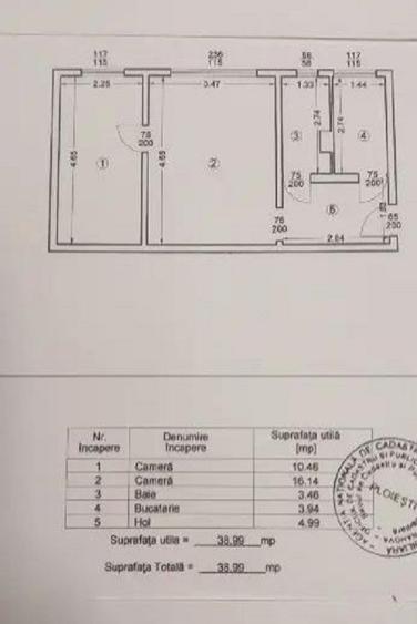 Apartament 2 camere de vanzare : Malu Rosu-(Rasnovenilor),parter - 9