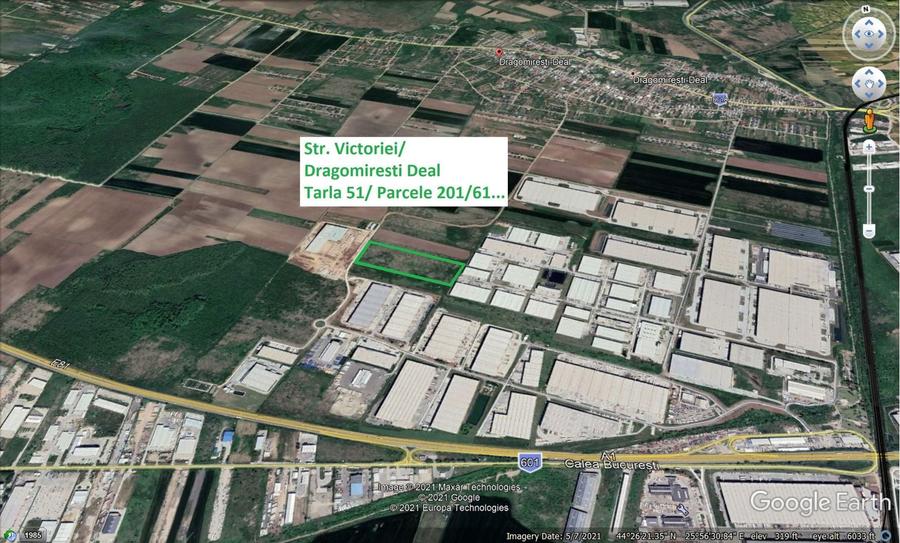 Teren Construcții intravilan de 5000 mp, în Dragomirești-Deal