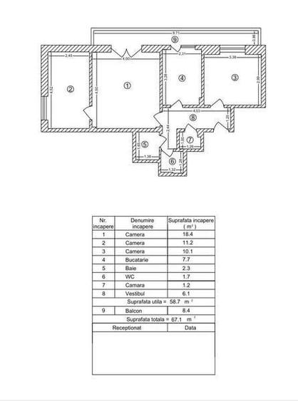 Proprietar, vand apartament 3 camere Piata Amzei - 7